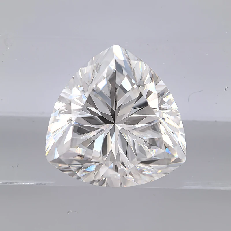 Moissanit-Stein, Trillion-Schliff, Superweiß, D-Farbe, VVS1, für DIY-Schmuckherstellung, Ring, Halskette, Ohrringe, Hauptmaterialien, Zertifikat – Detail 2