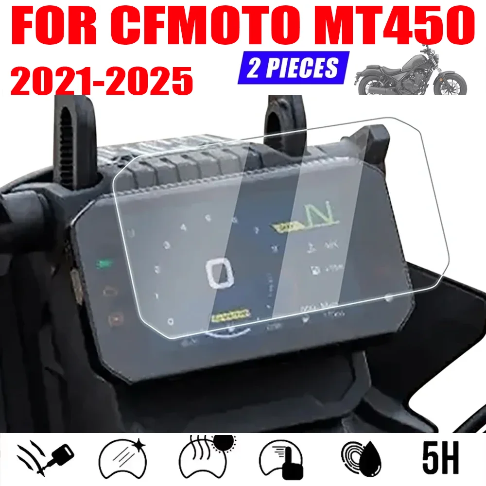 

For CFMOTO CF 450MT MT450 MT 450 MT 2021-2024 2025 Speedometer Cluster Screen Scratch Protection Film Dashboard screen Protector