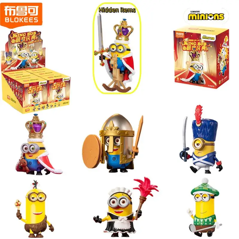 BLOKEES Minions Linda y genial versión serie GV01 Linda transformación celebración sorpresa caja ciega juguete regalo de cumpleaños para niños