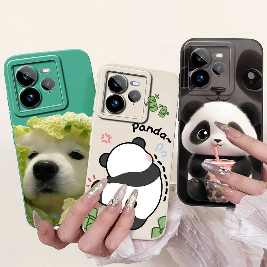 ل Realme GT7 حافظة RealmeGT 7T مضحك الكرتون غطاء لينة سيليكون جراب هاتف ل Realme GT 7 برو GT7 T GT7T 5G الغطاء الخلفي Fundas