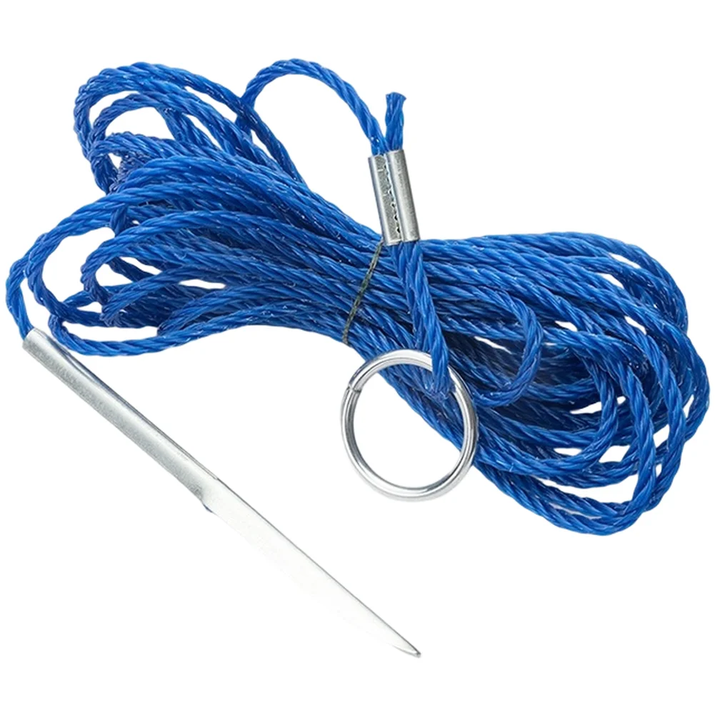 4.5m Stainless Steel Fishing Stringer with Locking Ring for Braided Rope Applications and Strand Fishing Needs