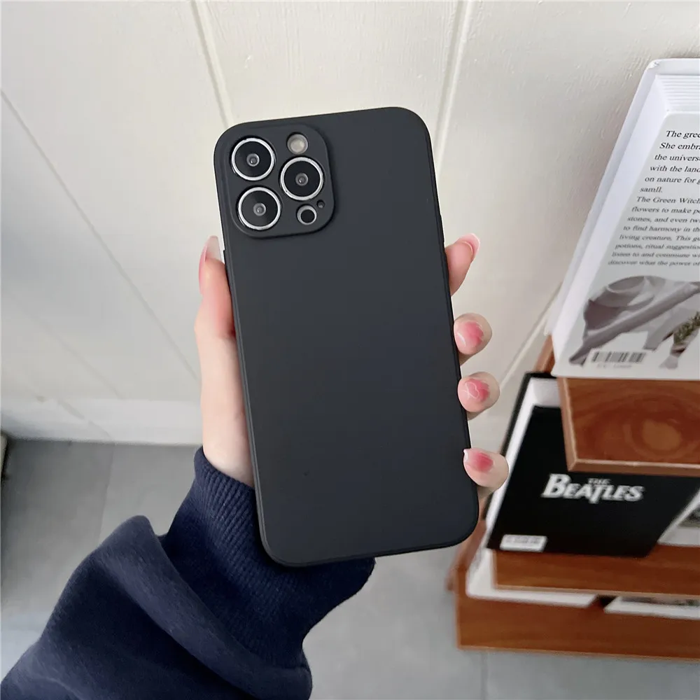 For Huawei P40 Lite P30 P20 P50 Pro Mate 40 30 20 Pro Case Luxury Solid Color Square Silicone Soft Cover For Huawei P Smart 2021