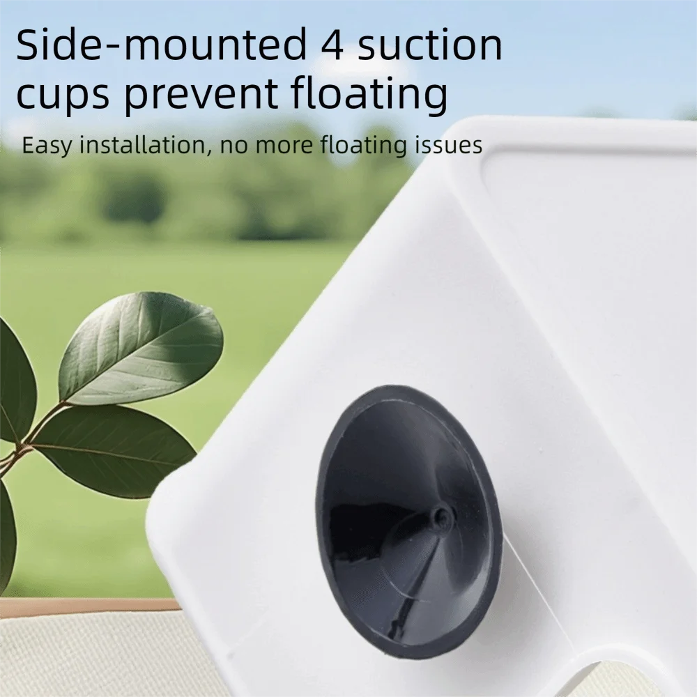 Multi-functional Non-Slip Turtle Floating Platform Suction Cup Stable Basking Platform Plastic Turtle Climbing Slope Pet Habitat