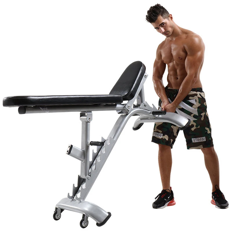 

Wholesale Multi-Functional Board Dumbbell Bench Commercial Foldable Fitness Equipment For Home Abdominal Muscle Training Sit-Ups