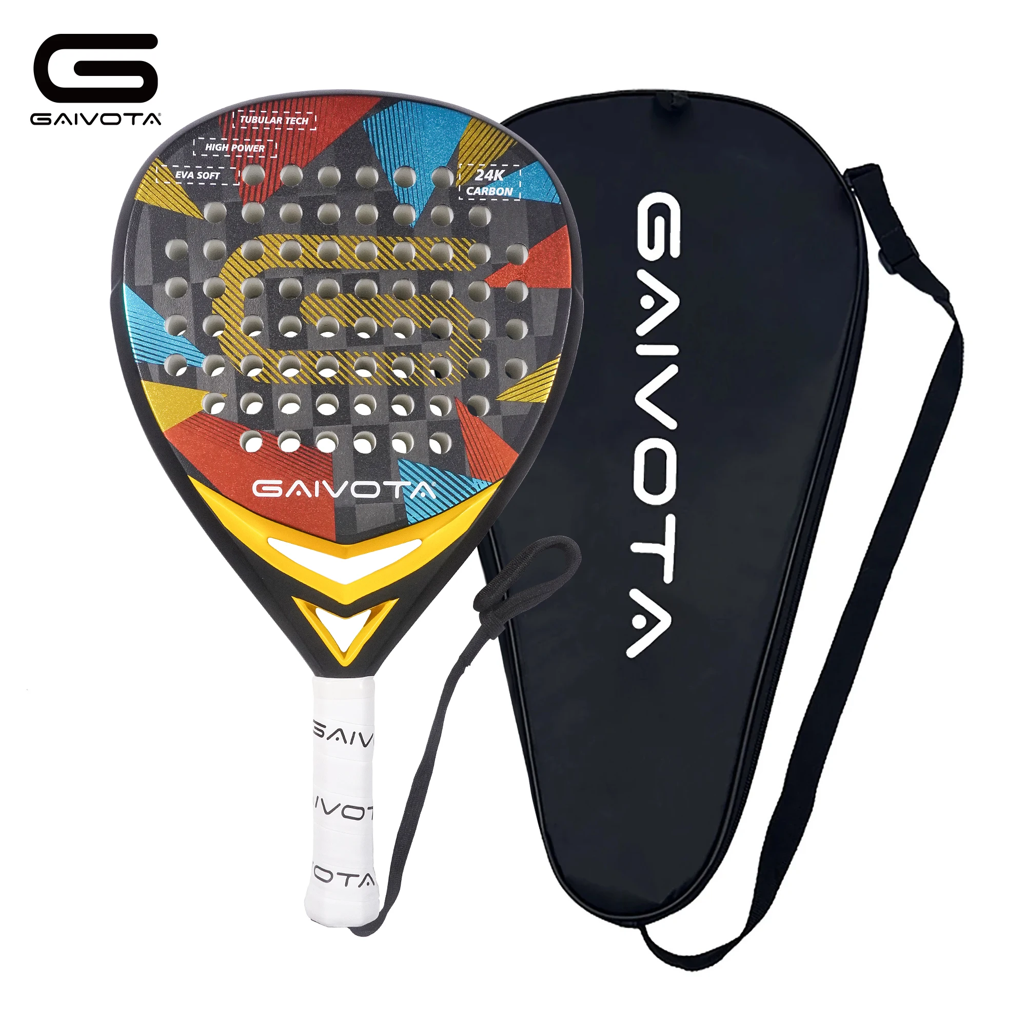 GAIVOTA 2025 Padel  racket 24K carbon fiber surface treatment EVA soft foam core professional competition grade