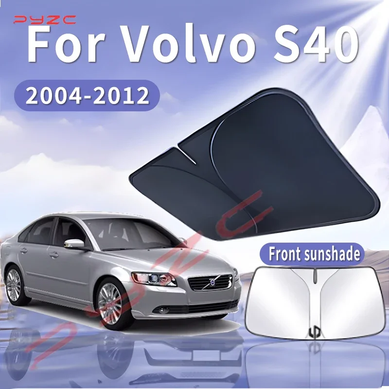 

Foldable Car Sun Visor For Volvo S40 2004~2012 2008 Front Windshield Sunshade Heat Insulation Summer Cooling Auto Accessories