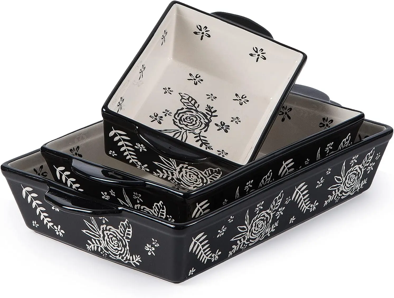 

Ceramic Casserole Dish Set for Oven Baking, Lasagna Pan, Durable and Versatile Kitchenware