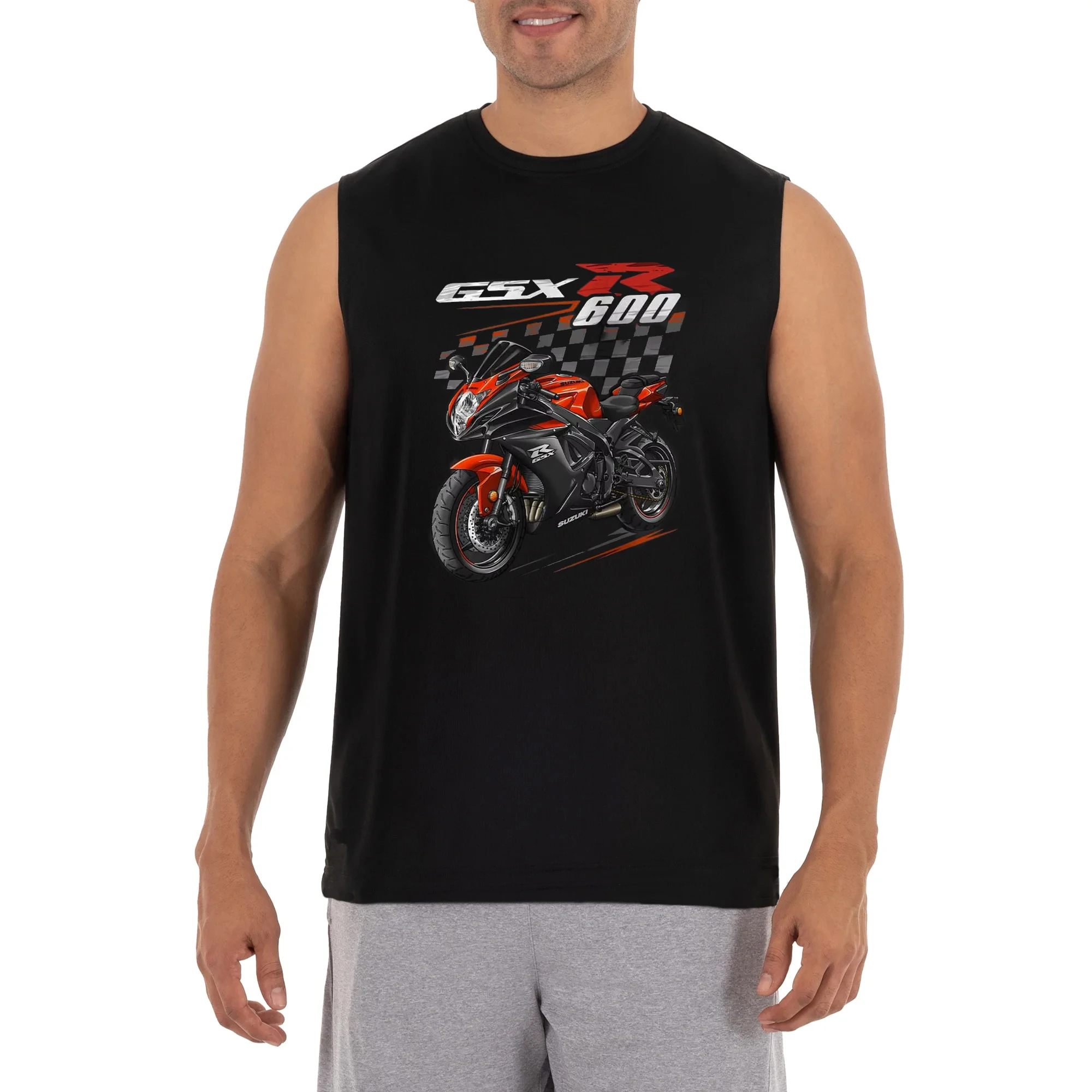 

Модели 2011-2024 года, Япония GSXR 600, мотоциклетная майка, 100% хлопок, с круглым вырезом, летние повседневные мужские жилеты, футболка без рукавов, уличная одежда для гонщиков