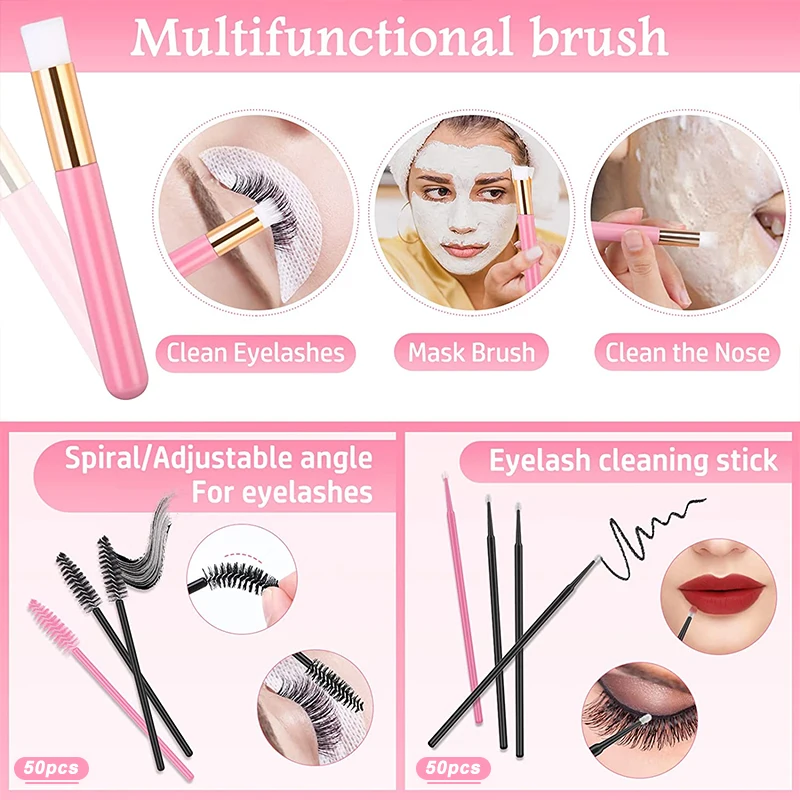 Lashyd-まつげエクステのトレーニングキット,初心者向けの練習モデル,ヘッドピンセット,ブラシ,つけまつげツールのアクセサリー