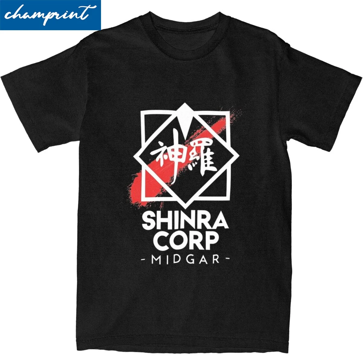 

Shinra Corp Midgar Final Fantasy 7 T-Shirts for Men Women Novelty 100% Cotton Round Collar Short Sleeve T Shirt Classic Clothes