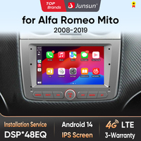JUNSUN Wireless Carplay Android 12 Car Radio Player For Alfa Romeo Mito 2008-2019 4G Wifi AI Voice DSP IPS RDS GPS Navigation