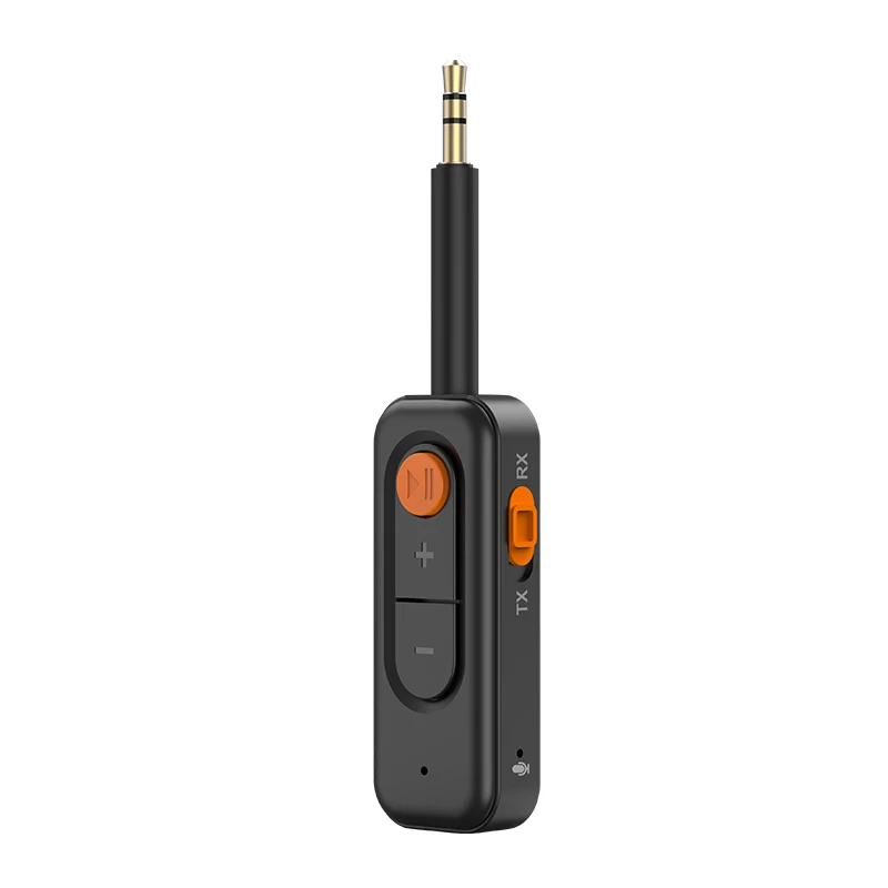 2 w 1 Nadajnik audio Bluetooth 5.4 Odbiornik 3,5 mm AUX Jack Samolot Bezprzewodowy adapter Mikrofon do telewizora Zestaw samochodowy Głośnik PC Słuchawki