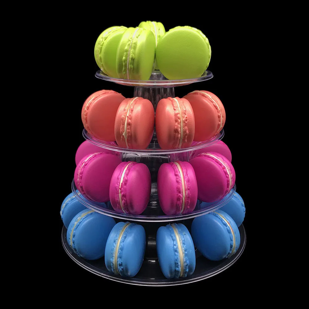 4//6 Tiers Macaron Tower Stand Display Cupcake Tower Rack Tray Desserts Cake Stand Birthday Party Wedding Table Decorations