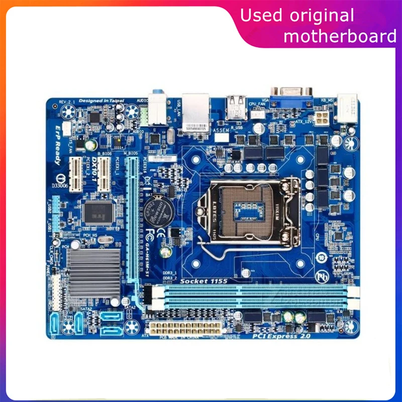 

Used LGA 1155 For Intel H61 GA-H61M-S1 H61M-S1 Computer USB2.0 SATA2 Motherboard DDR3 16G Desktop Mainboard