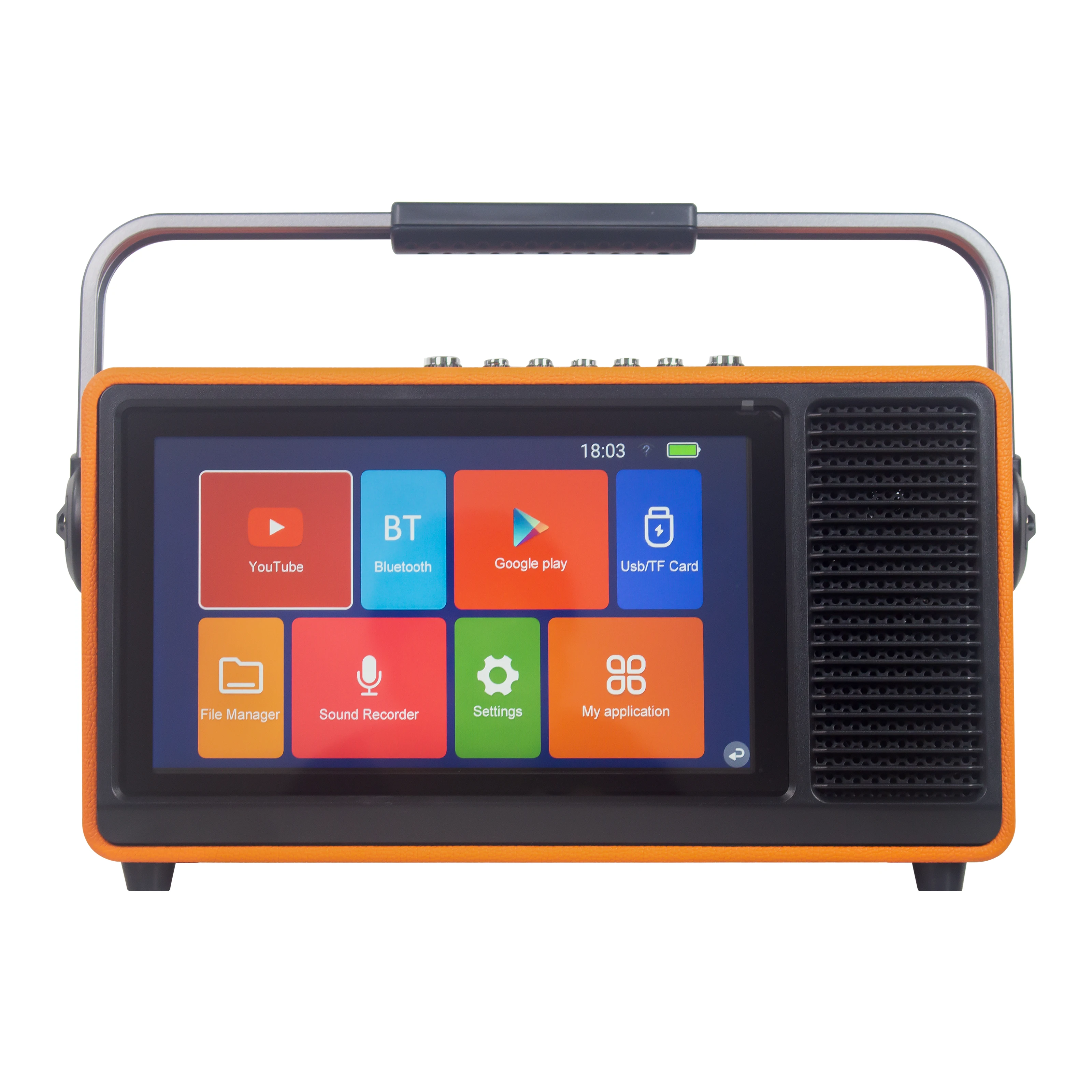 11.6 Inch Touch Screen Karaoke Speaker with RK3566 Android 2 16G & Dual Mic for Party Video Karaoke Speaker