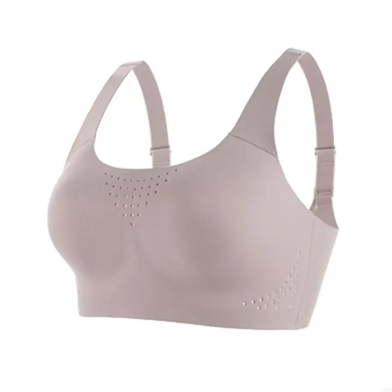 Women's Smooth Adjustable Strap Full Coverage T-Shirt Bra with Wirefree Support 6XDA