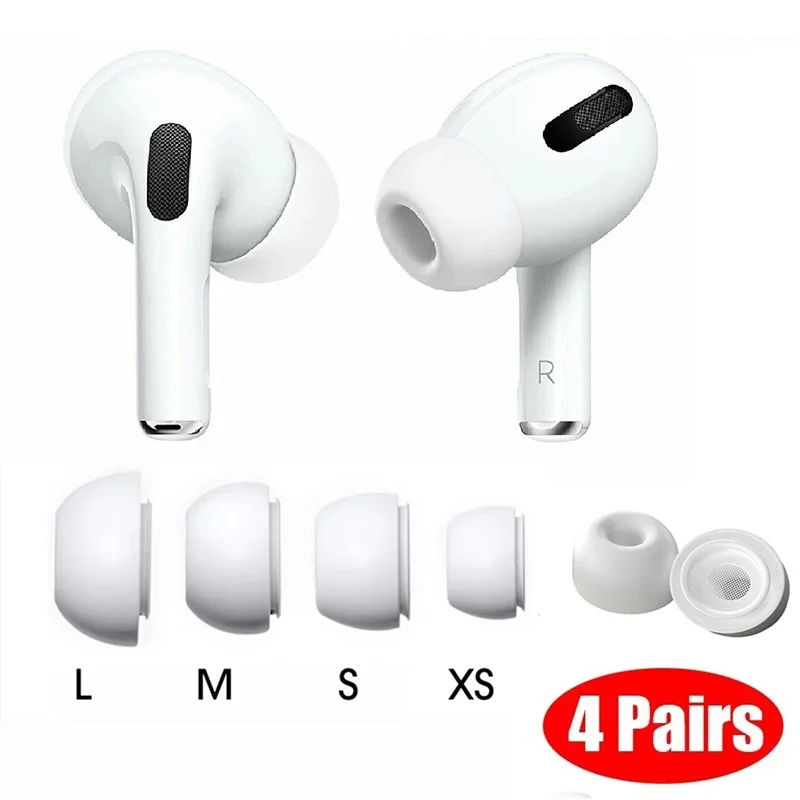 Embouts d'oreille en silicone souple pour Airpods Pro 1ère et 2ème génération, protections pour écouteurs, réduction du bruit, coussinets pour Apple Air Pods Pro 1 2