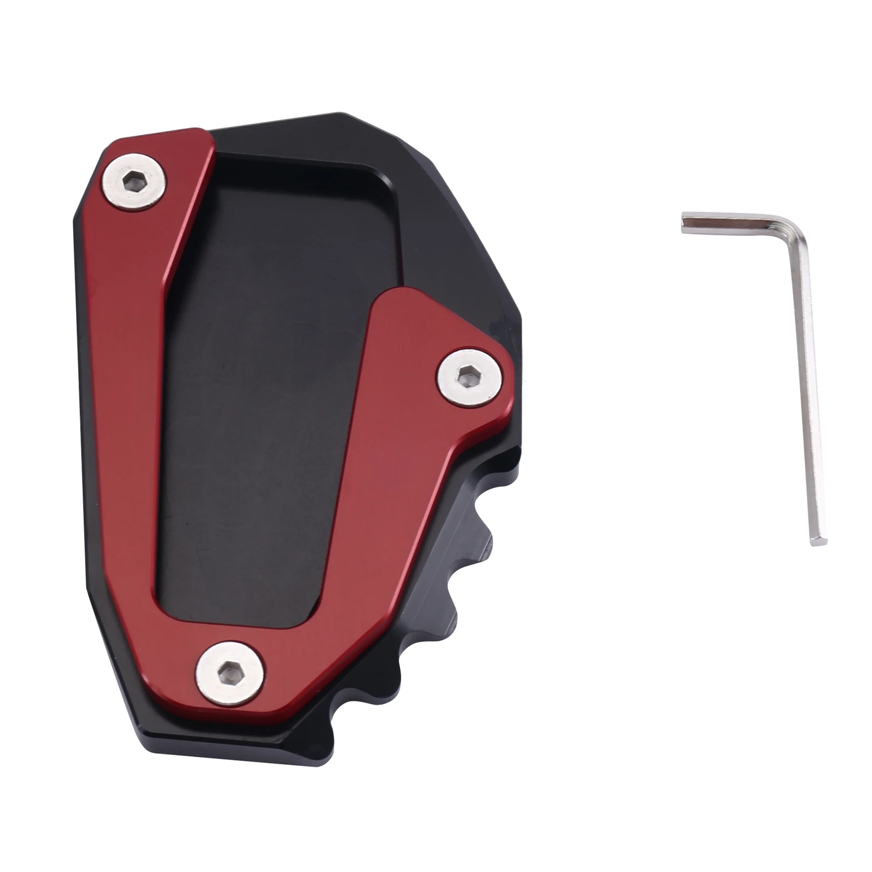 Motorcycle Side Pad Plate Support for Ducati Desert X Desert X 2022 2023 Kickstand Support Extension(Red)