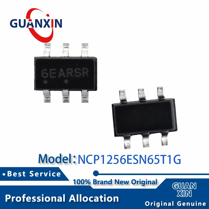 

100% New NCP1256ESN65T1G TSOP-6 Markin 6EARSR NCP1256