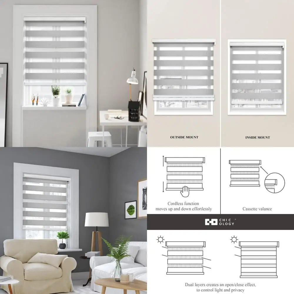 Tende per finestre zebrate senza fili, tende zebrate moderne per finestre, tende zebrate personalizzate con opzioni a coda lunga