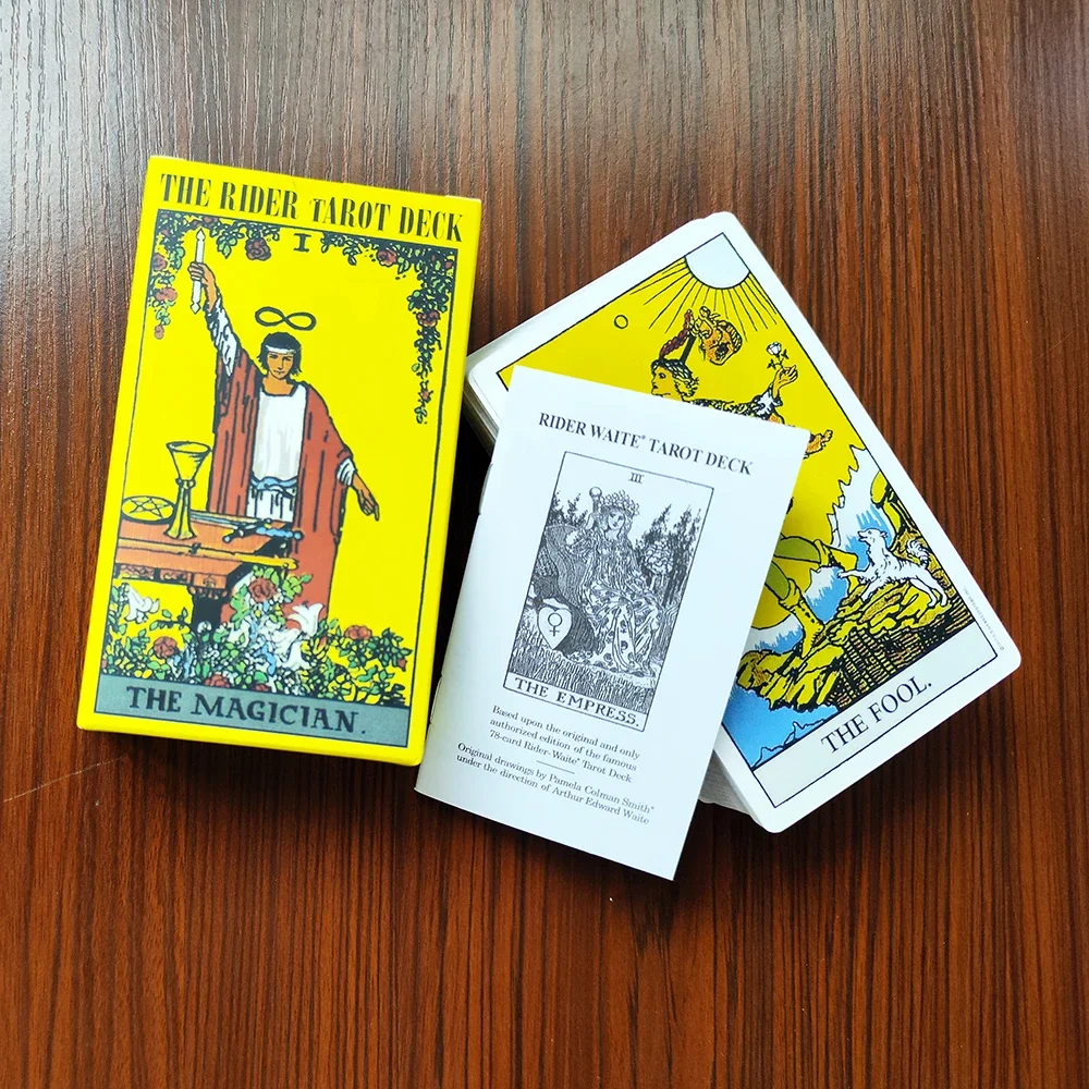 

12CMX7CM The Rider Divination Tarot Deck Cards for Beginners Paper Guidebook Affirmation Cards Game Predictions Deck Mysterious