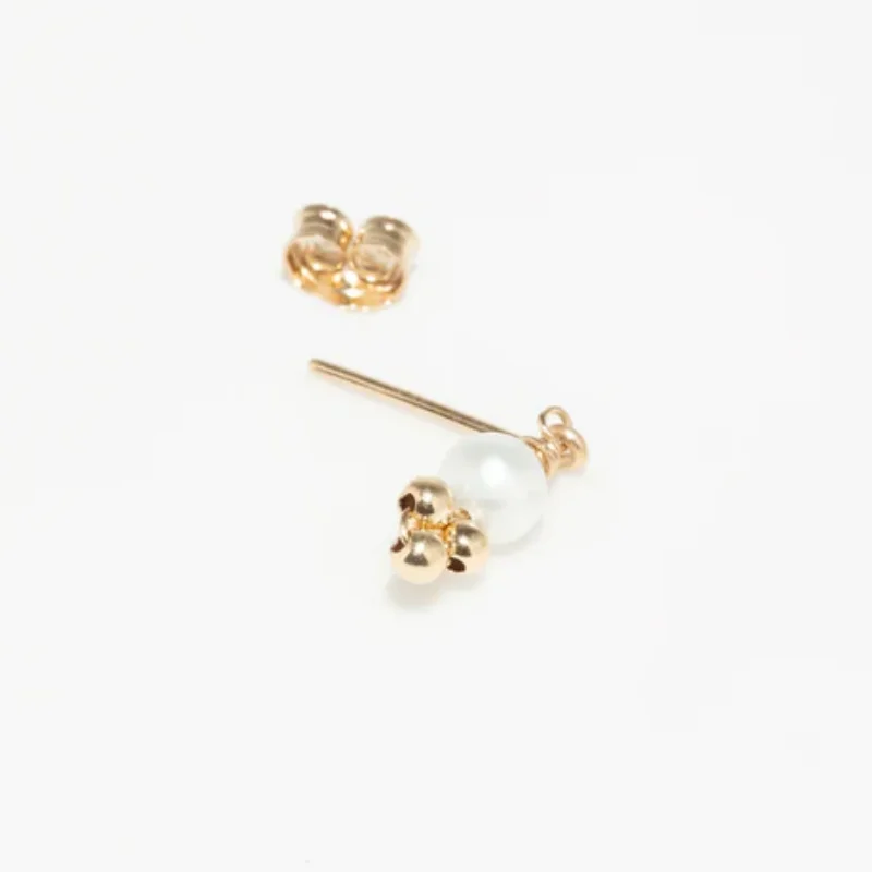 Tiny Natural Pearl Stud Earrings 14K Gold Filled Stud Earrings Dainty Jewelry Tarnish Resistant Waterproof Jewelry Women Gift