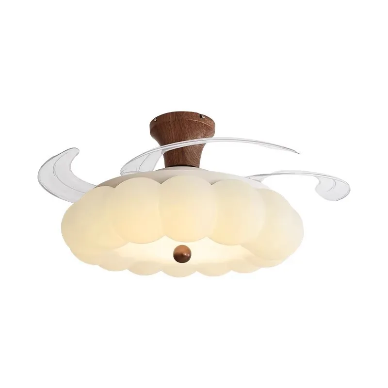 Invisible fan , bedroom lights, cream vintage style children's room lights, cozy ceiling fan fixtures