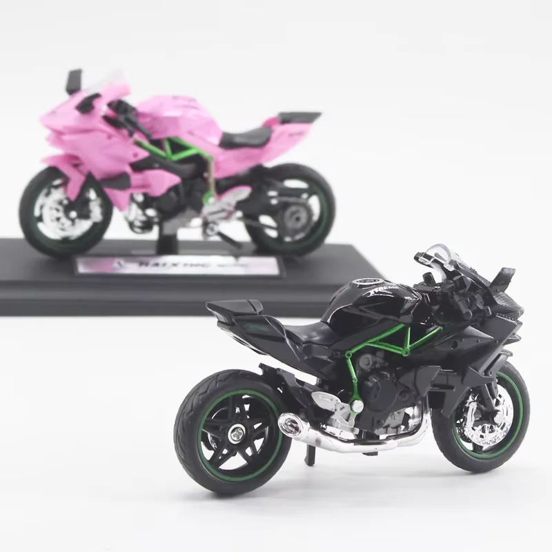 新しいオートバイデスク装飾 1:18 H2 R H2r モデル静的ダイキャスト車グッズ趣味モトおもちゃギフトバイクギフト