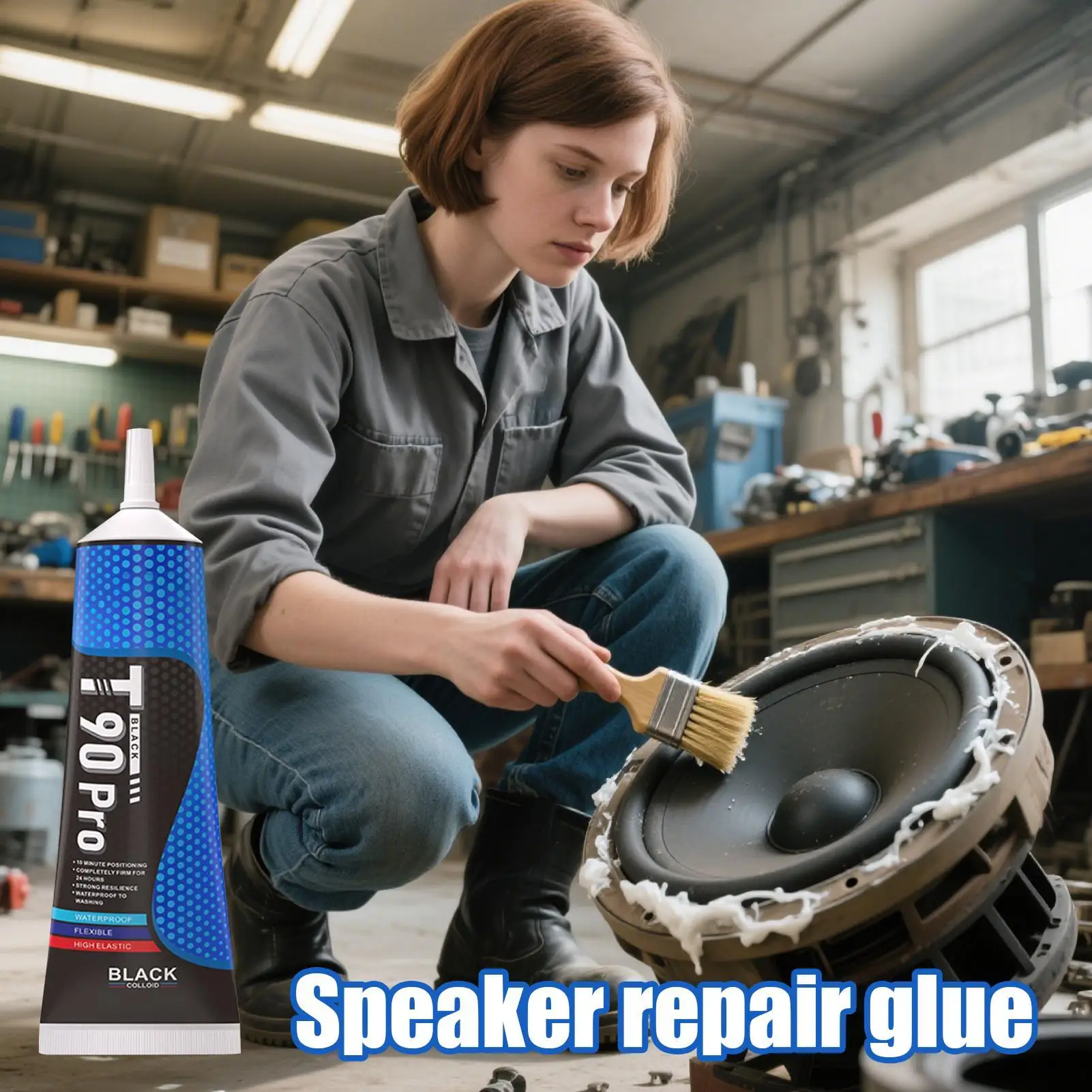 Speaker Repair Glue Audio Equipment Precision Maintenance Loud Speaker Repairing Adhesive for Home Apartment Dormitory Men Women