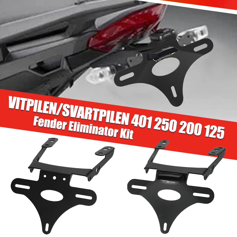 License Plate Relocation Bracket Fender Eliminator Kit For Husqvarna VitPilen/SvartPilen 401 250 200 125 2018-2023 Motorcycle
