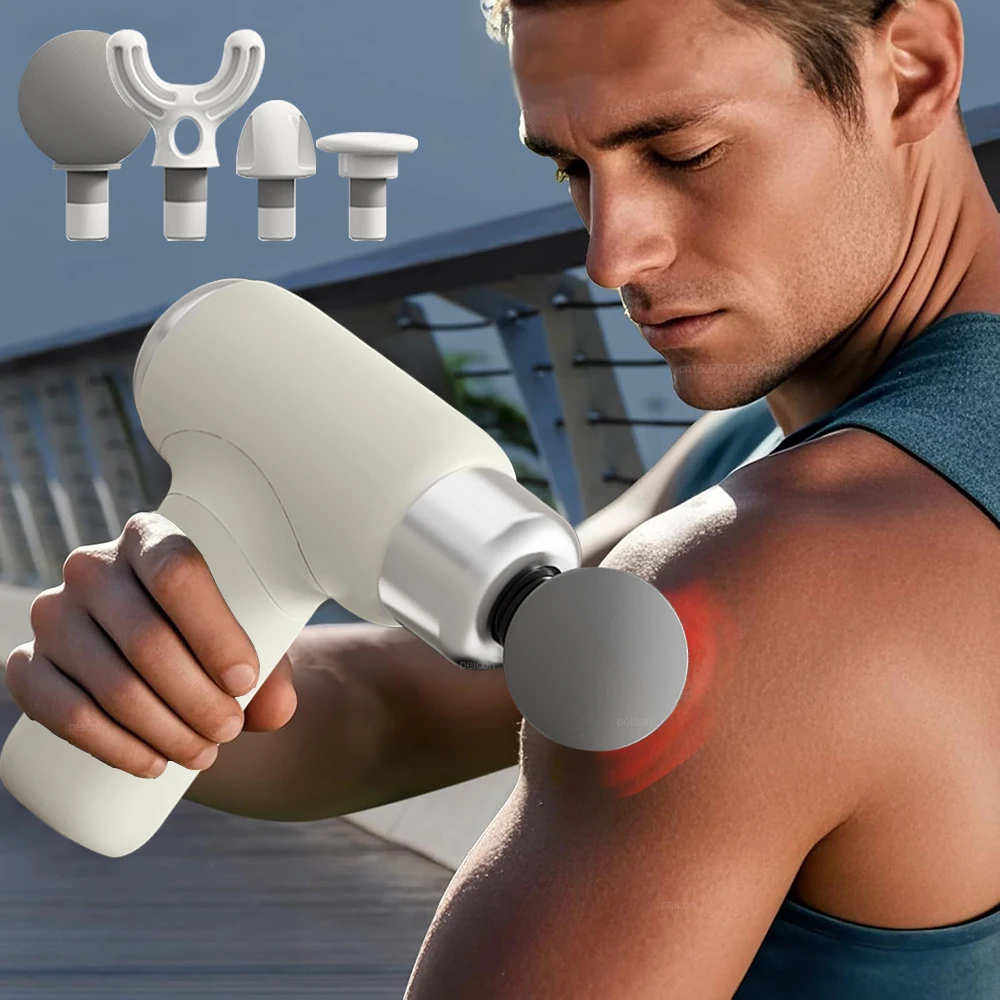 

Пистолет для фасции, мини-пистолет для массажа мышц, электрический массажер для мышц, мини-портативный электрический массажер для талии, спины, шеи, плеч