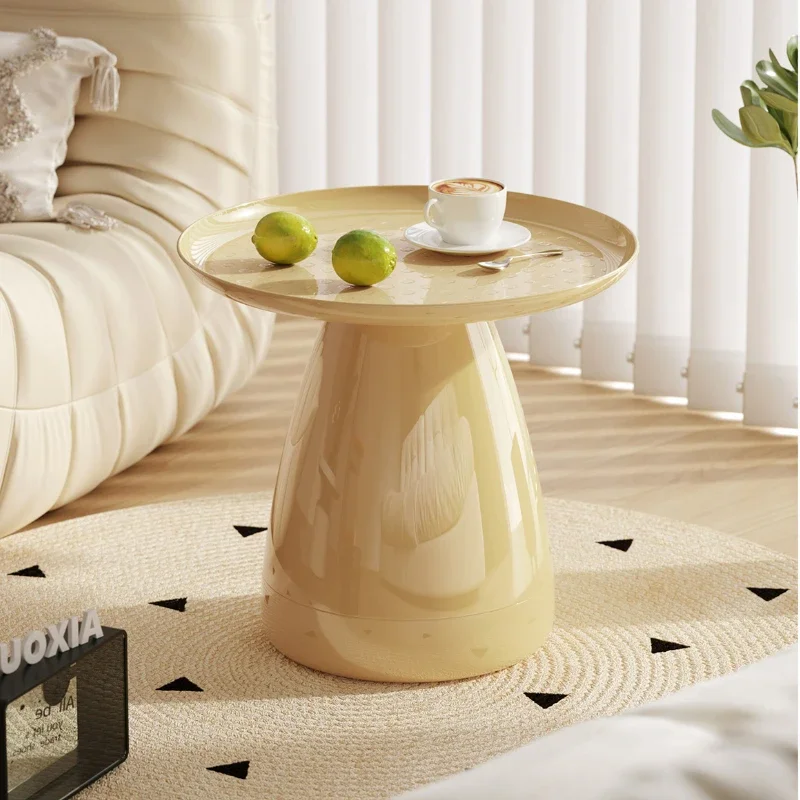 

Nordic Side Table: Cream Style Modern Living Room Furniture Small Round Design Creative Bedside or Coffee Table Solution