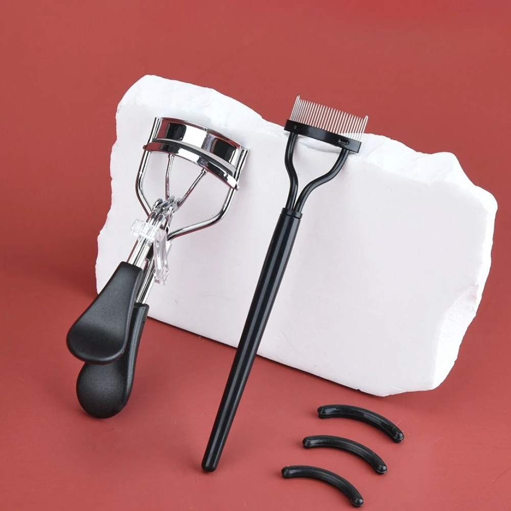 Professionele Wimpers Curling Pincet Clips met 10 stks Vervanging Pads Vrouwen Wimperkruller Set Blijvende Oogmake-up Beauty Tool