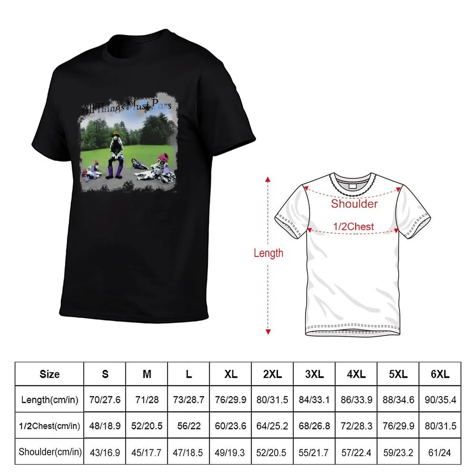 All Things Must Pass Album T-Shirt anime tshirt cotton t shirt pack anime t shirts for man T-shirt
