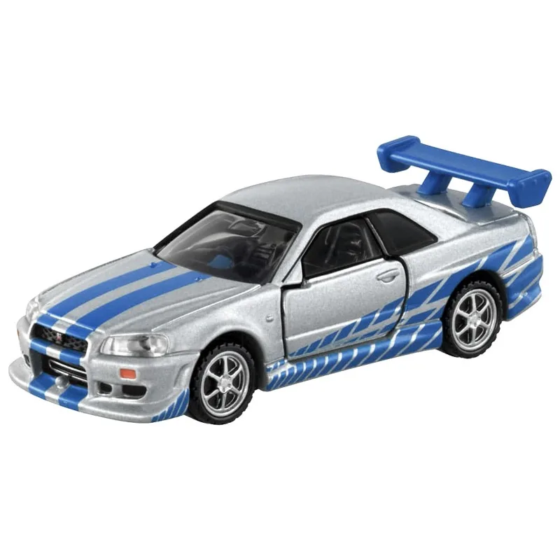 Takara Tomy Tomica Premium Unlimited 08 F&F Nissan BNR34 Skyline GTR Diecast Model Car Toy Gift for Boys and Girls Children