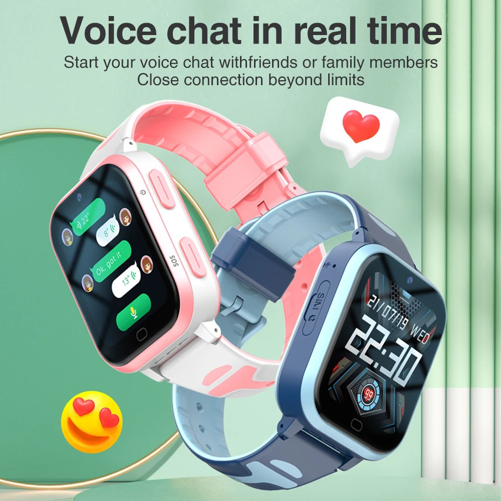 696 New 4G Video Call Kids Smart Watch GPS HD Camera 700Mah RAM 1GB ROM 8GB Children Watches Voice Chat Student Smartwatches view 5