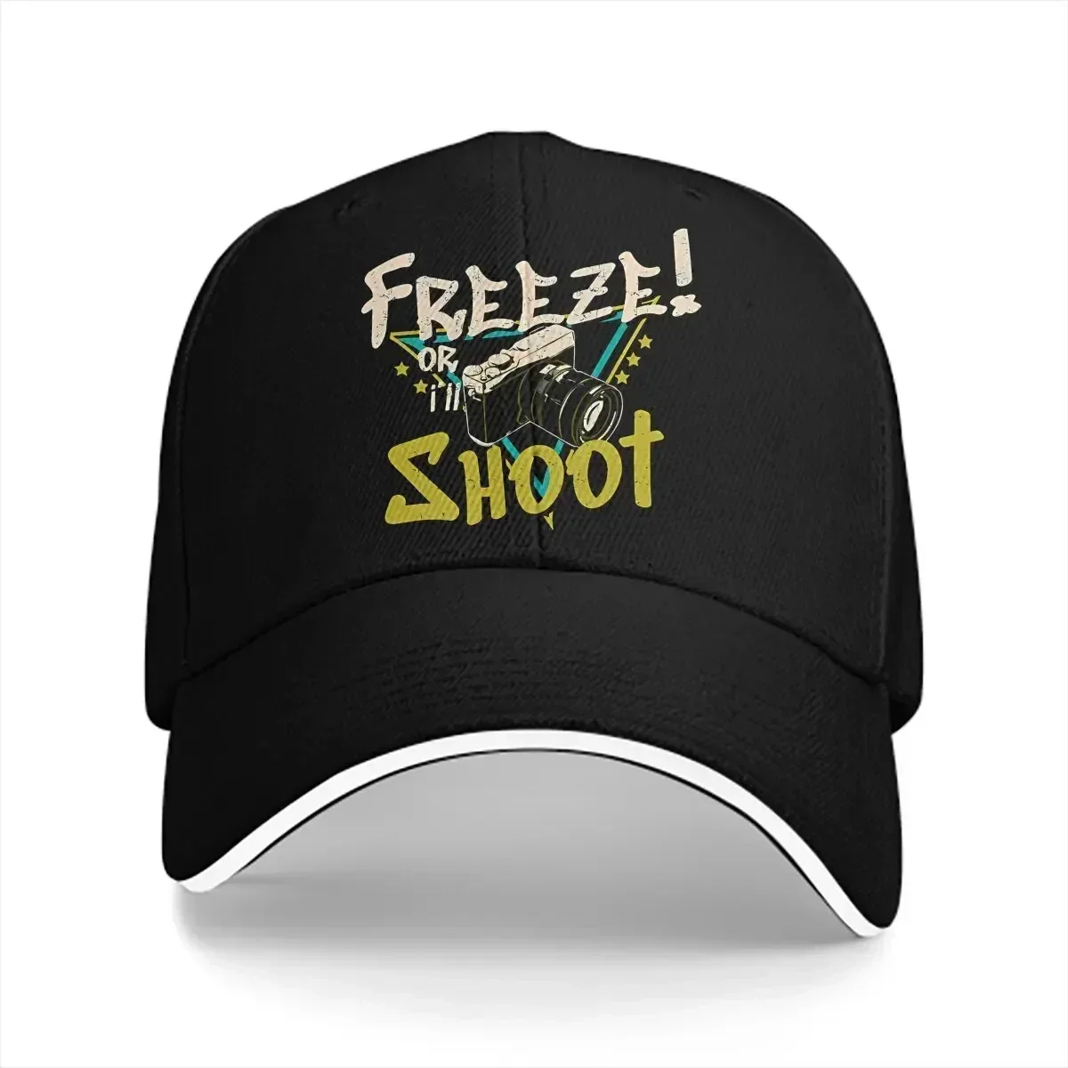Summer Cap Sun Visor Photo Impressions Of People Hip Hop Caps Photographer Camera Patent Cowboy Hat Peaked Hats