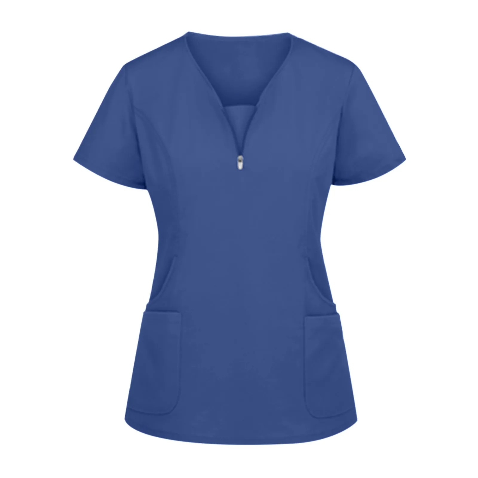 Uniforme medica infermiera donna scrub top manica corta tasca lavoratori uniforme da lavoro pullover infermieri scrub accessori