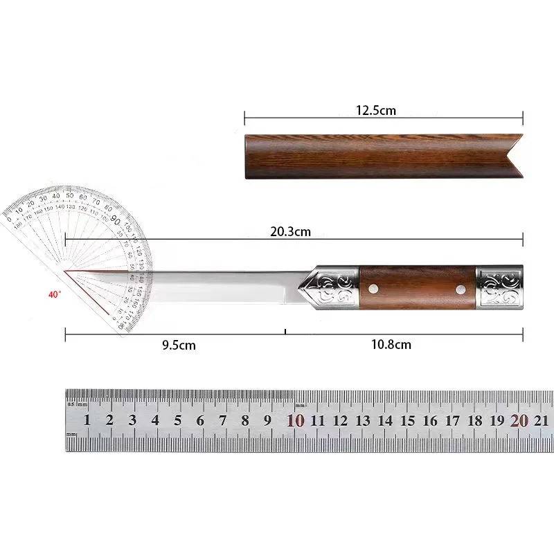 1pc，New multi-functional magic pen fruit knife, outdoor camping high-looking small straight knife, self-defense knife