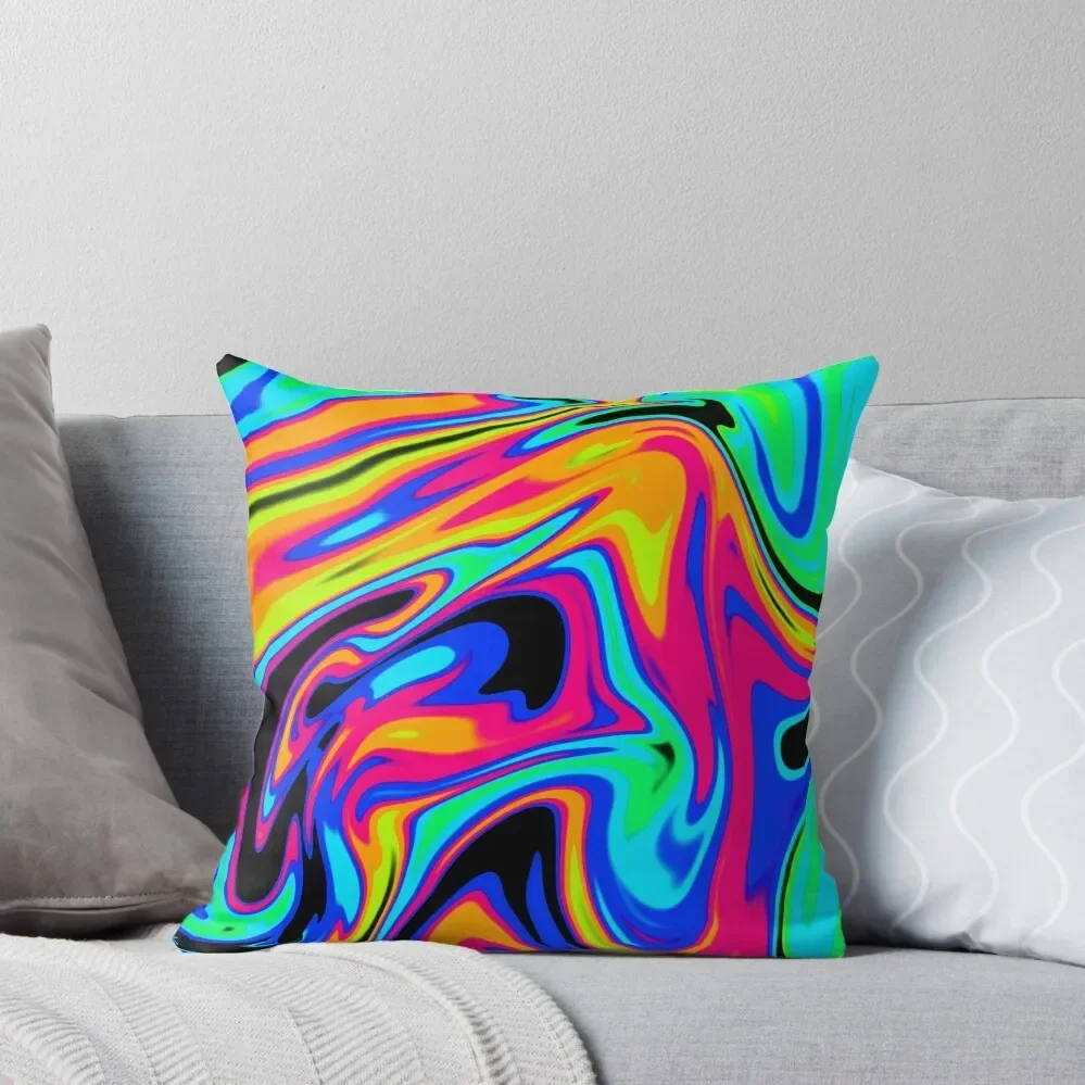 

Neon Dream Waves Throw Pillow christmas decorations for home 2025 Christmas Pillow Covers Sofa Cushion pillow