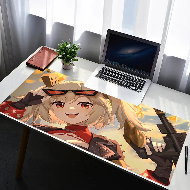 

Mouse Pad Office PC Gaming Accessories Keyboard Pad Rubber Anime Zenless Zone Zero Burnice White Mousepad Laptop Desk Mouse Mat
