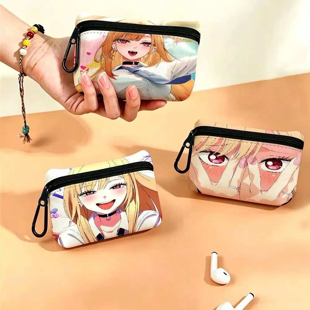 My Dress-Up Darling M-Marin Kitagawa Wear-resistant Oxford Cloth Coin Purse Portable Backpack Hanging Card Storage Bag