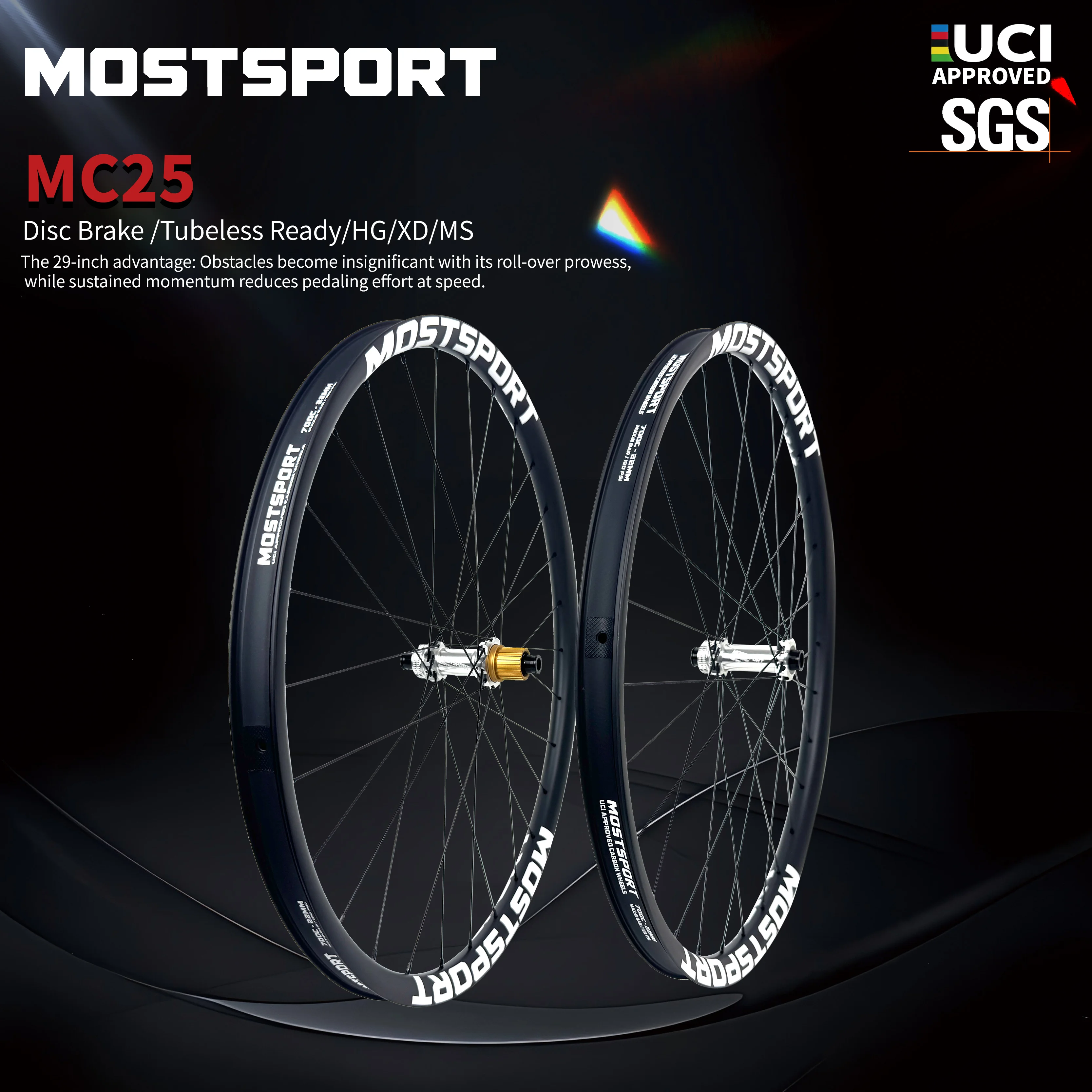 

Карбоновые колеса MOSTSPORT 29er XC MC25 для MTB