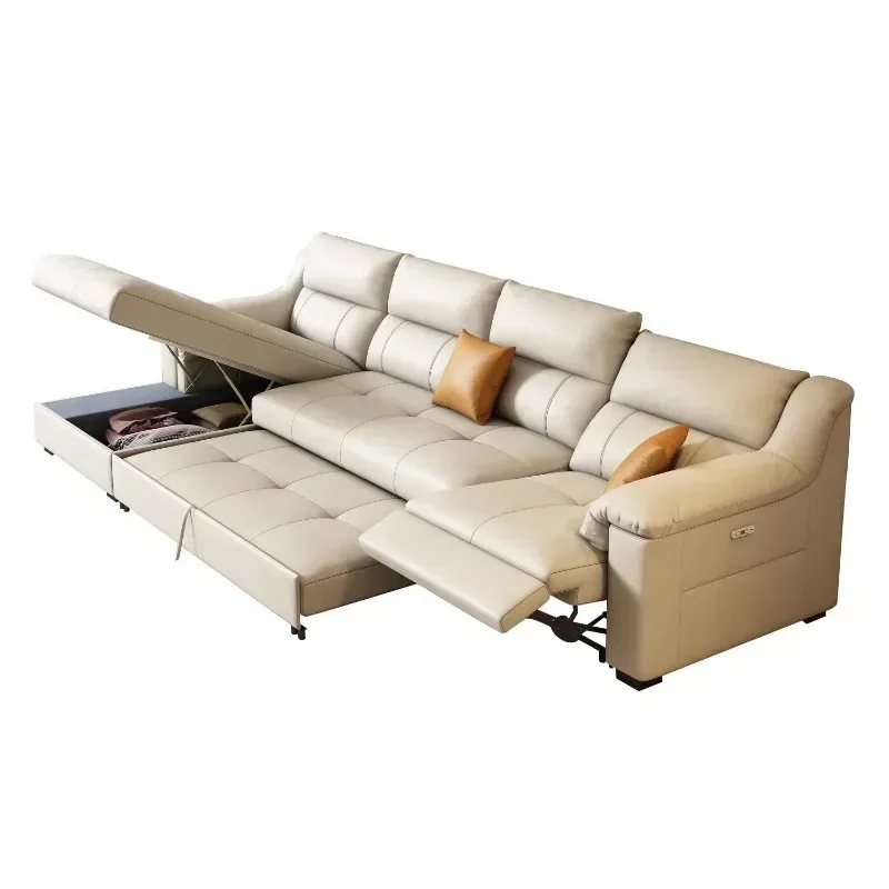 xx-Armrest Beige Recliner Sofas Full Size Modern Sleeper Lounges Electric Sofa Luxury Oversized Modern Divano Moderno Furniture^