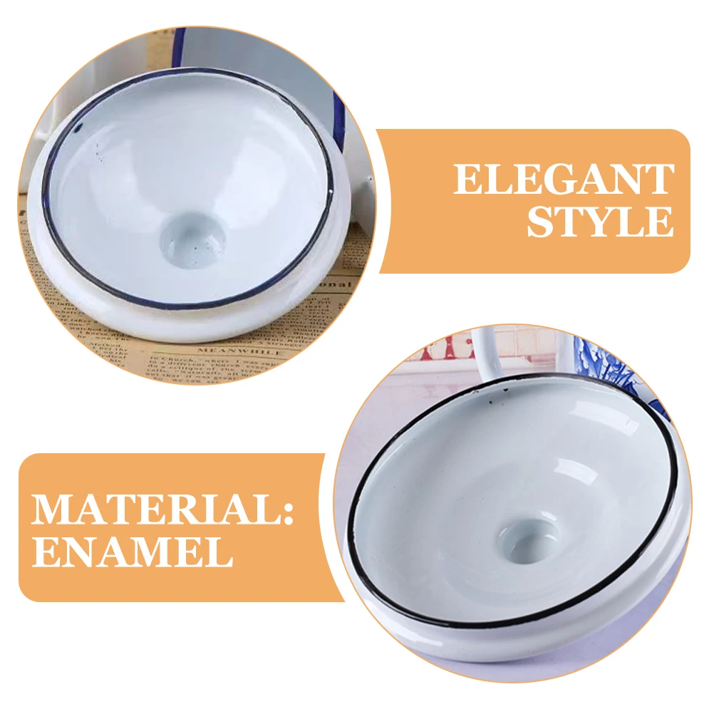 

Enamel Cup Lid Round Replacement Cover for Enamel Mug Spill Proof Protective Drink Lid Cup Lids Drink Covers