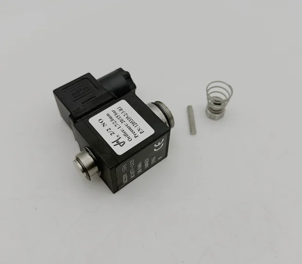 Screw air compressor solenoid valve 1205339-2-3-RJ coil Orifice 1.7/2.0mm loading solenoid valve, AC220V air compressor dedicate