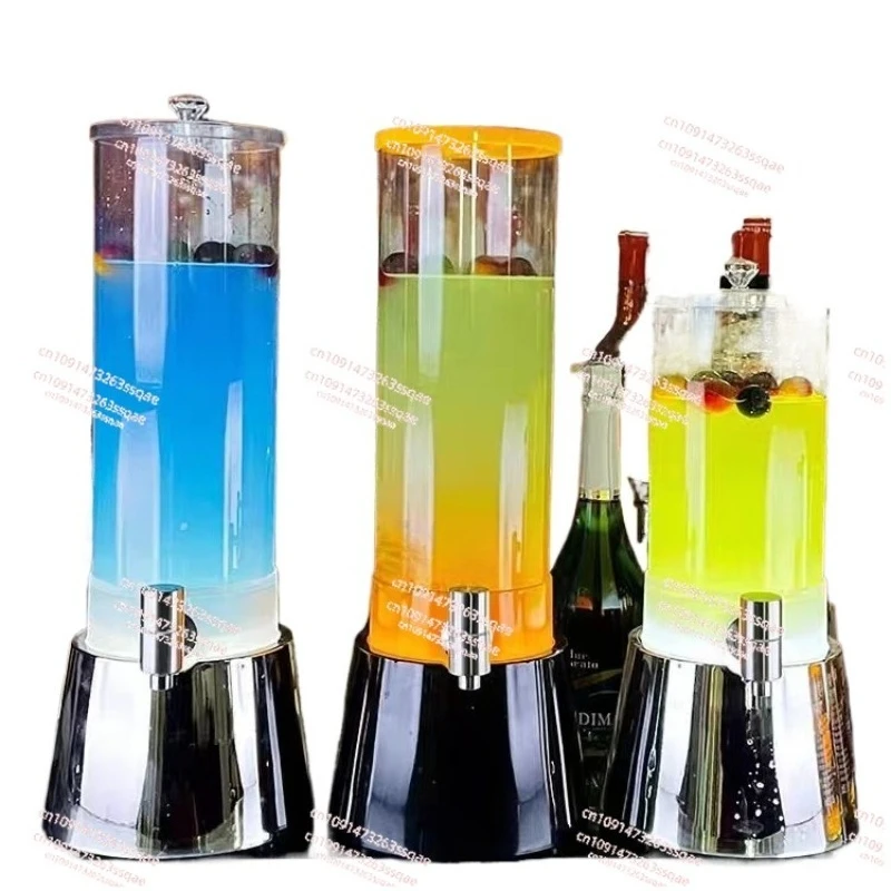 

Beer keg KTV clear bar luminous with faucet tie beer cannon keg Internet celebrity Coke keg container