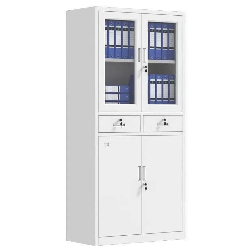 Steel Office Metal Filing Cabinet, Lockable Document & Voucher Storage Cabinet, Drawer Pedestal Cabinet