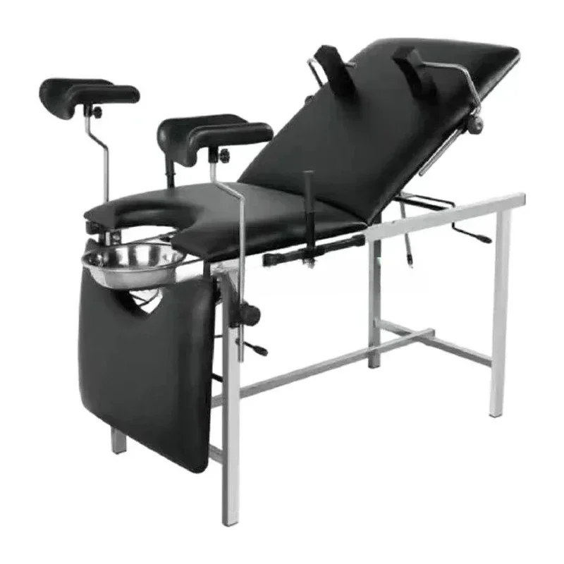 Clinic Patient Examination Table Beds Stainless Steel Adjustable Examination  Hospital Bed Furniture Equipment