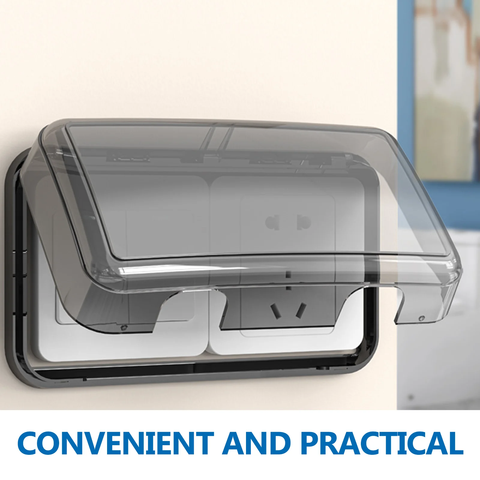 Socket Waterdichte Box Outdoor Plug Receptacle Protector Bescherming Cap Outlet Covers Badkamer